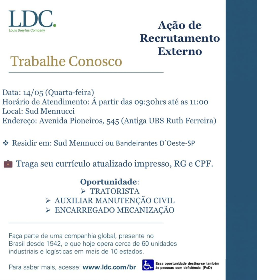 LDC – Louis Dreyfus Company oferece vagas