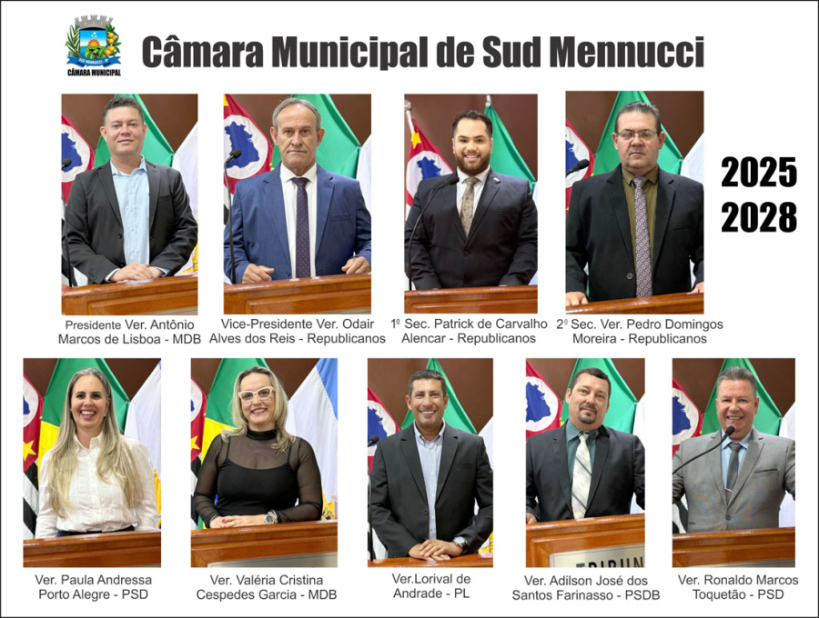 CÂMARA MUNICIPAL DE SUD MENNUCCI - ATOS OFICIAIS 2026