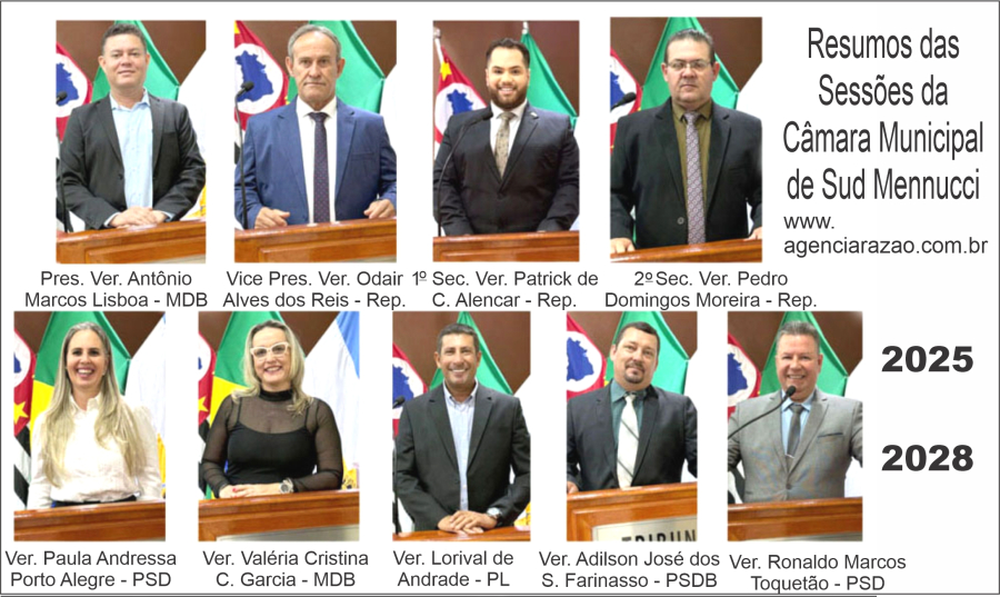CÂMARA MUNICIPAL DE SUD MENNUCCI - ATOS OFICIAIS 2026