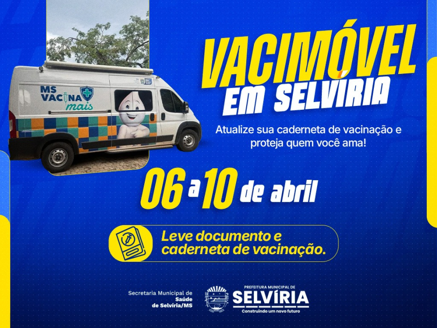 Vacimóvel fica em Selvíria até sexta; Confira os locais e horários