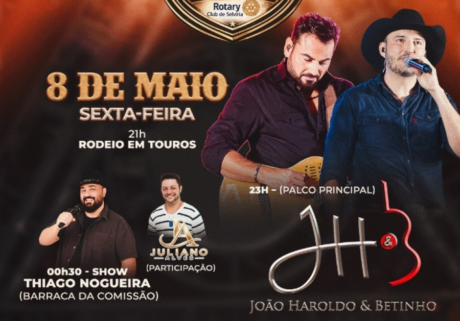 HOJE TEM SHOW NO 23° ENCONTRO DE COWBOYS