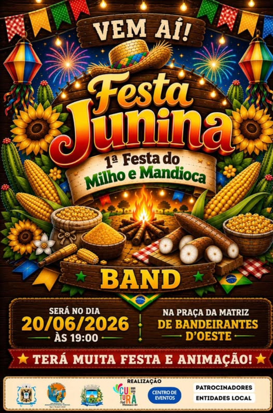 BANDEIRANTES D’OESTE JÁ ESTÁ EM CLIMA DE FESTA