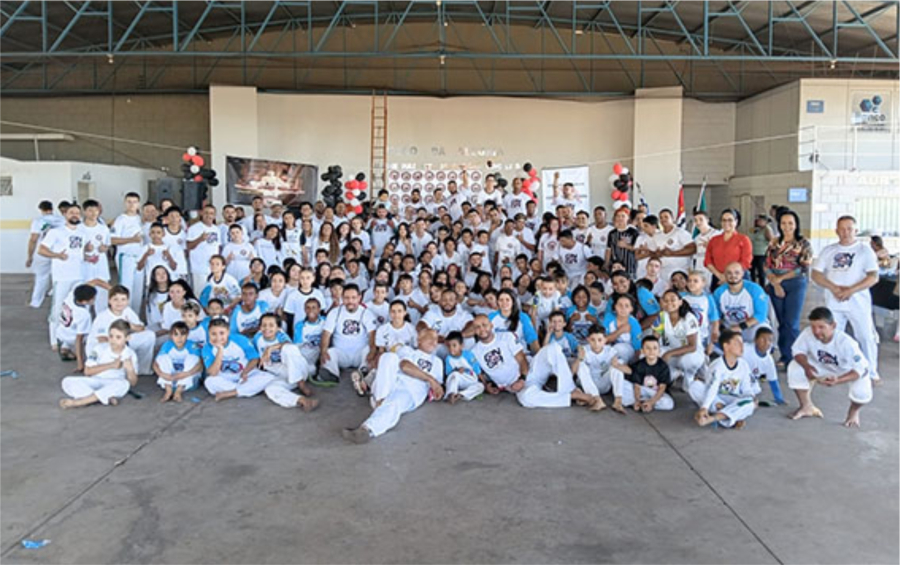7° Encontro de Capoeira: Sucesso na Celebração do Batizado e Troca de Graduação