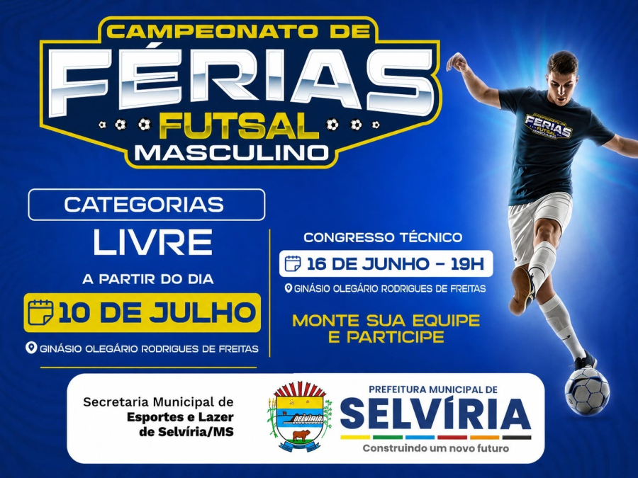 Inscrições para o Campeonato de Férias de Futsal continuam abertas
