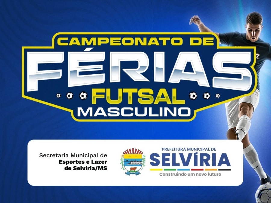 Campeonato de Férias de Futsal de Selvíria começa na segunda