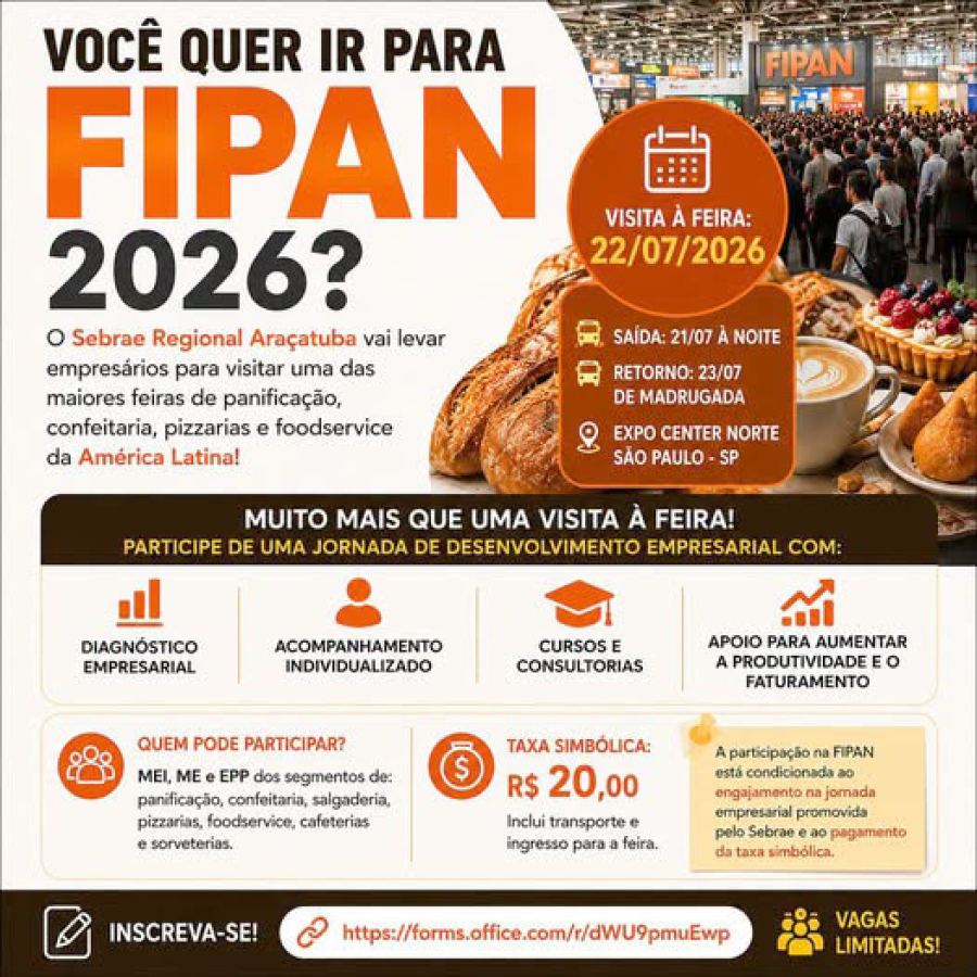 Quer participar da FIPAN 2026? Essa é a sua oportunidade!