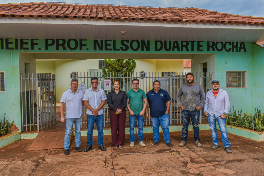 Prefeitura realiza melhorias na Escola Nelson Duarte antes da volta às aulas em Selvíria