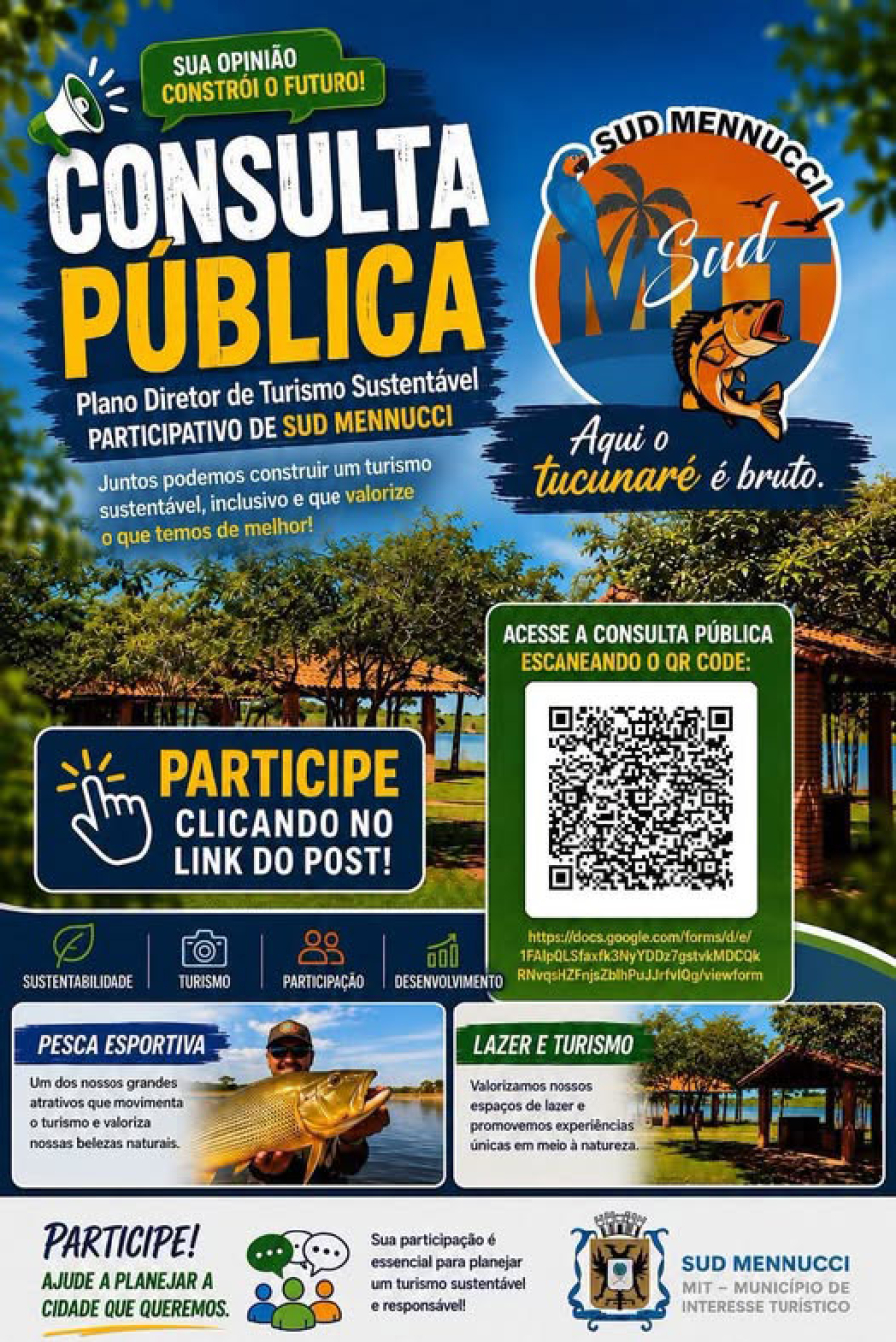 Consulta Pública para atualização do Plano Diretor de Turismo Sustentável