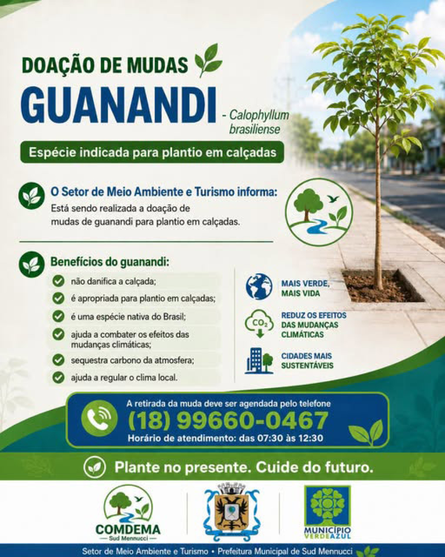Doação de mudas de guanandi