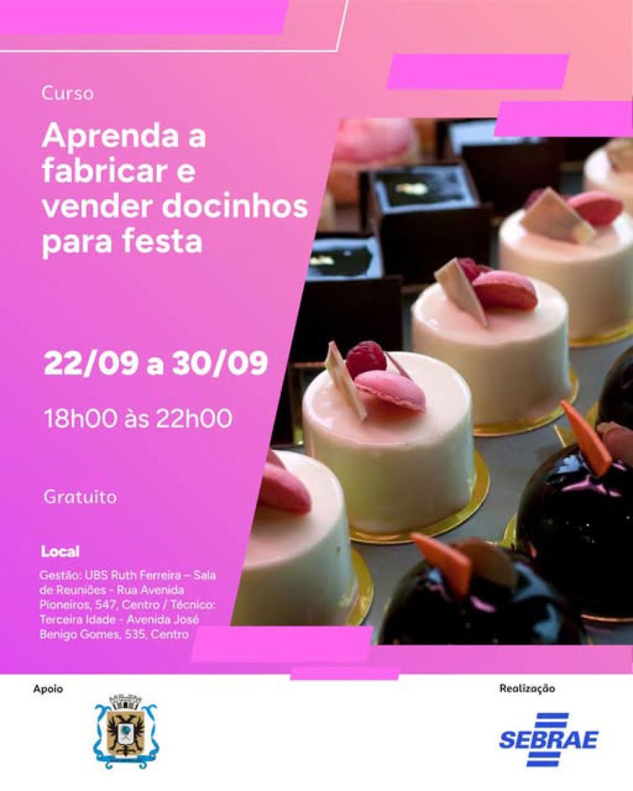 Aprenda a fabricar e vender docinhos para festa