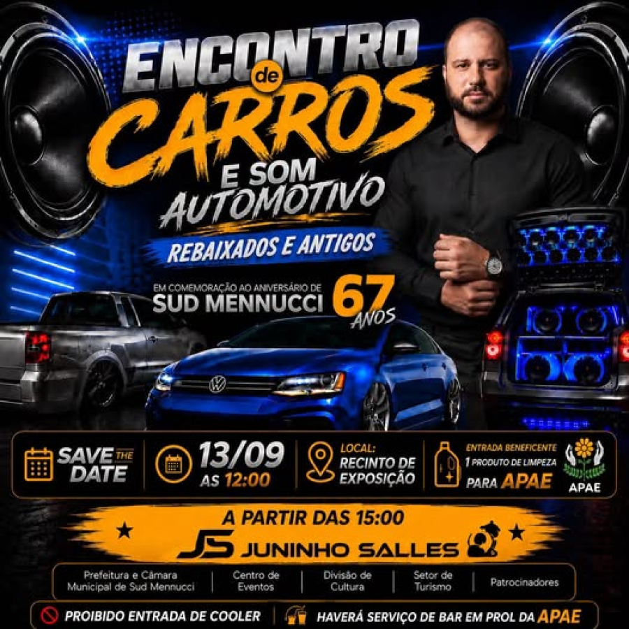 ENCONTRO DE CARROS E SOM AUTOMOTIVO EM SUD MENNUCCI!