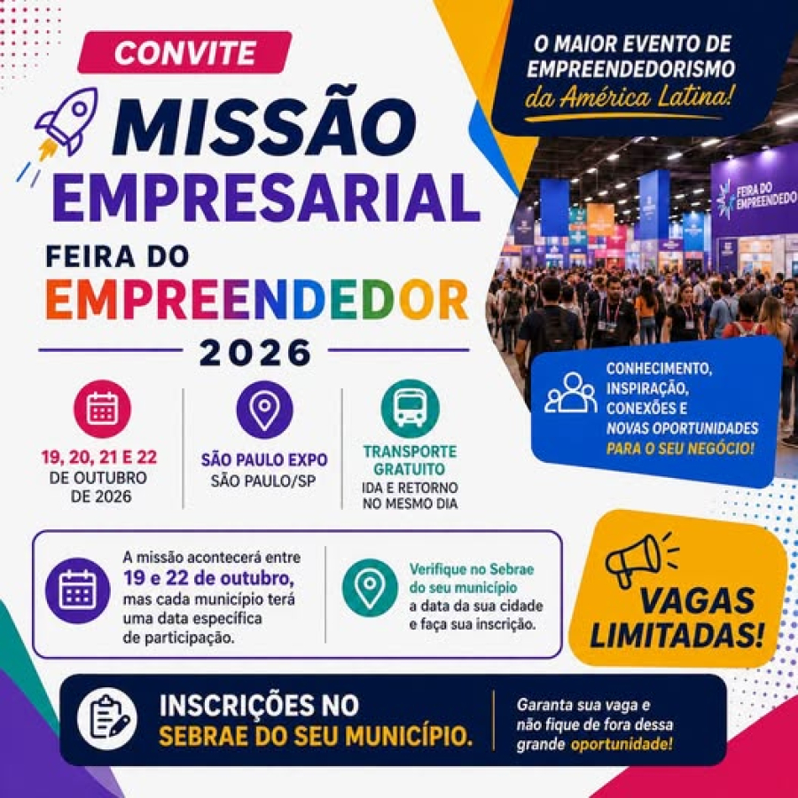 MISSÃO EMPRESARIAL | FEIRA DO EMPREENDEDOR 2026
