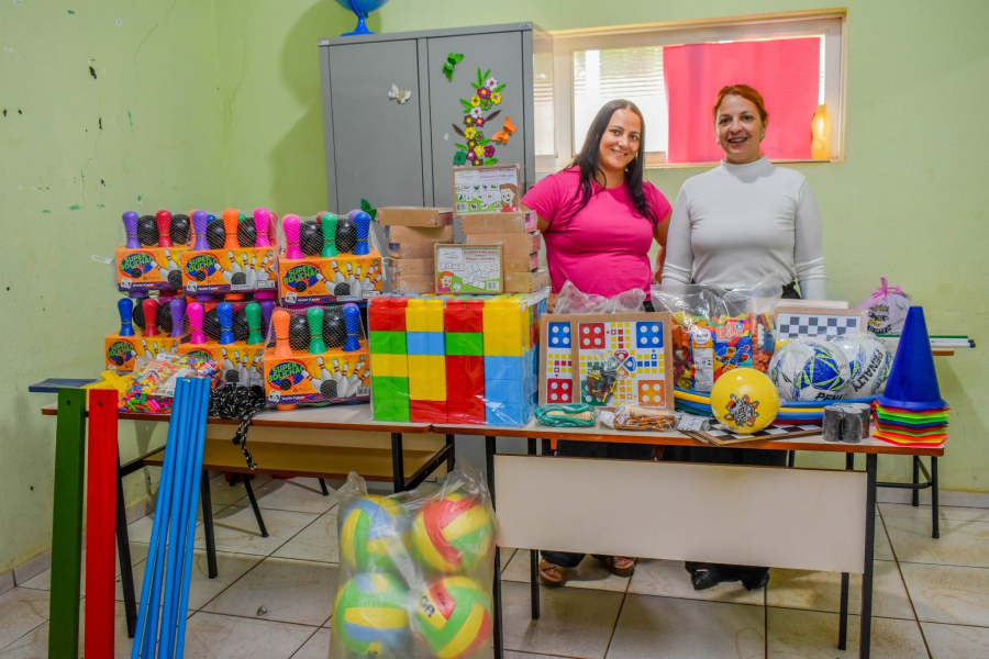 Prefeitura de Selvíria reforça escolas e creches com novos materiais esportivos e brinquedos pedagógicos
