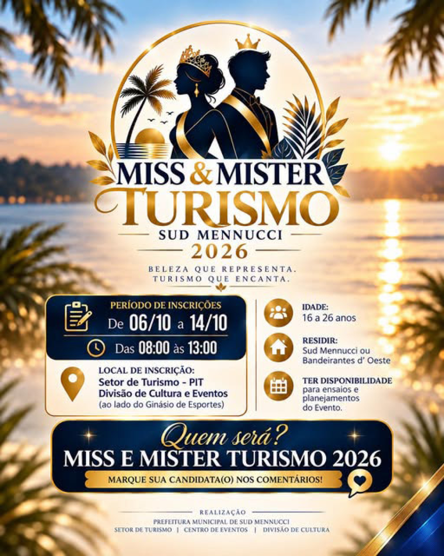 MISS & MISTER TURISMO SUD MENNUCCI 2026