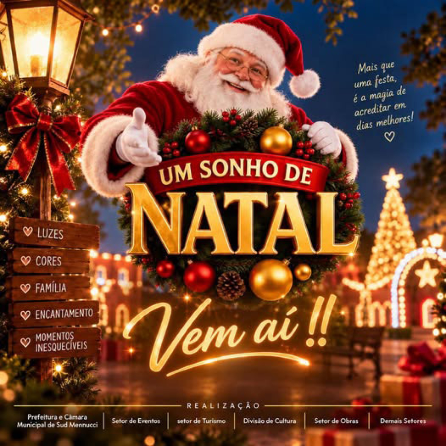 UM SONHO DE NATAL ESTÁ CHEGANDO!