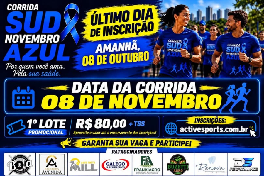CORRIDA SUD – NOVEMBRO AZUL