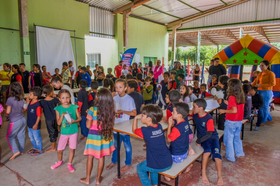 Semana das Crianças transforma escolas de Selvíria em espaços de diversão e brincadeiras
