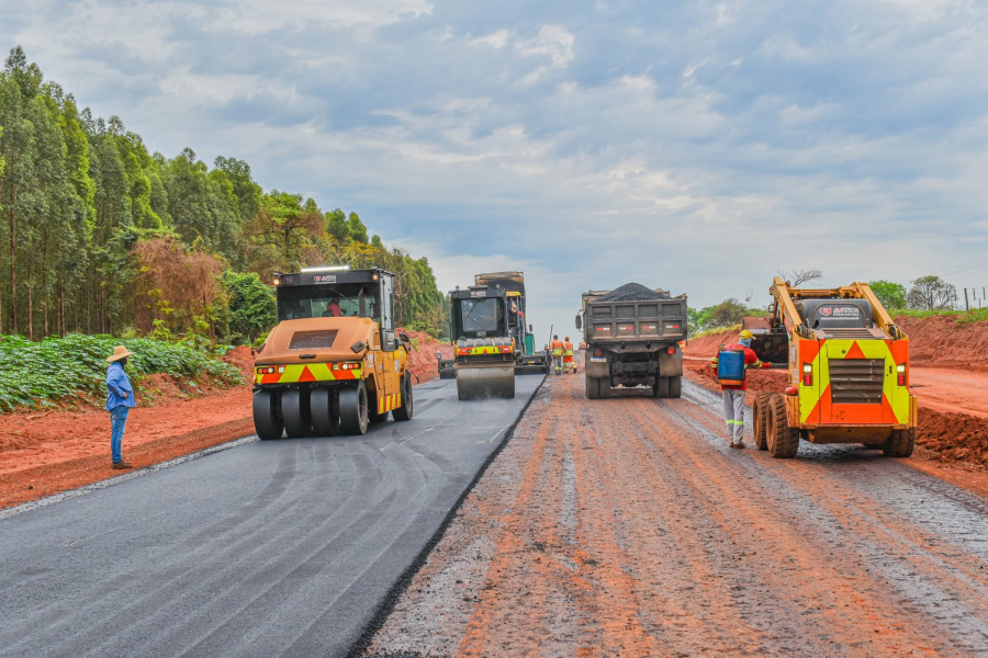 Pavimentação da MS-444 já ultrapassa 12 km asfaltados em Selvíria e obra segue avançando